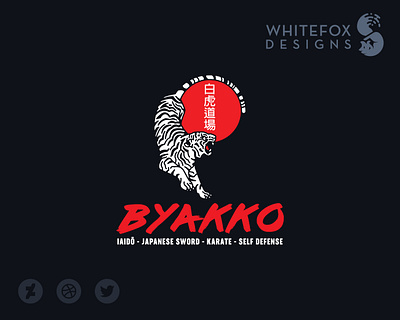 BYAKKO logo sun tiger