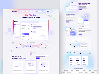 AI chatbot website design ai chat ai copywrite ai gradient website ai landing page ai minimalist website ai product design ai tools ai website clean design copywrite ai no code builder