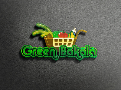 "Greel Bakala" E commerce logo design adobe illustrator branding e commerce freelancerfozlu graphic design logo