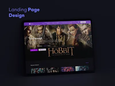 Movie Streaming Website illustration movie movie website streaming website ui uiuxdesign user experience user interface ux