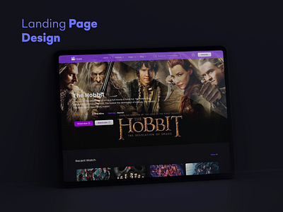 Movie Streaming Website illustration movie movie website streaming website ui uiuxdesign user experience user interface ux
