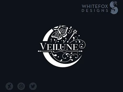 VEILUNE logo moon moth night