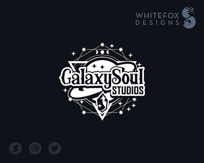 GalaxySoul Studios crystal galaxy logo planet space
