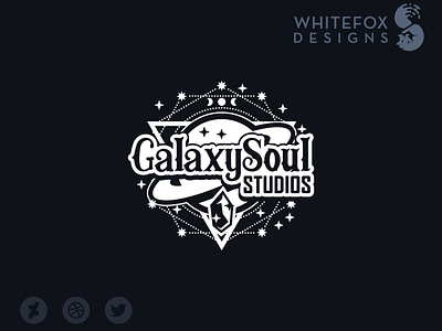 GalaxySoul Studios crystal galaxy logo planet space