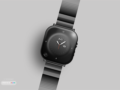 Watch illustration i designed in @figma 3d design illustration ui ux watch