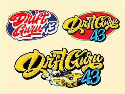 Dirft Guru 43 Hand lettering graffiti logo branging logo calligraphy car show logo cleaning logo creative logo graffiti logo hand lettering identity illustration logo logodesign logotype typography logo
