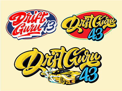 Dirft Guru 43 Hand lettering graffiti logo branging logo calligraphy car show logo cleaning logo creative logo graffiti logo hand lettering identity illustration logo logodesign logotype typography logo