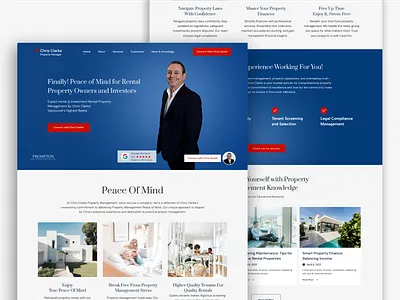 Chris Clarke PM Website Design design figma ui uiux website design