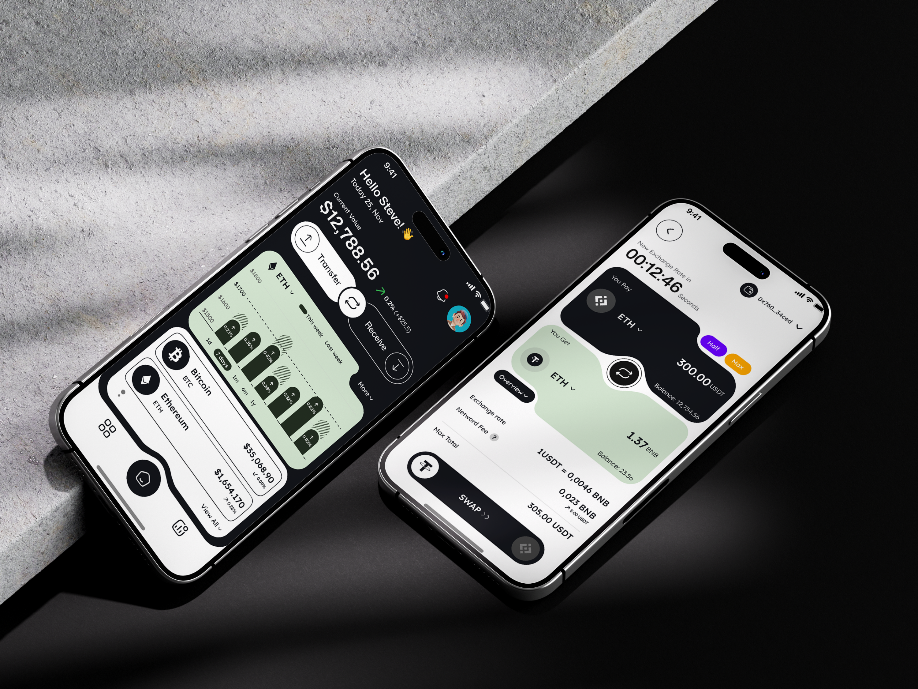 Deeplook A Crypto exchange platform app branding crypto cryptocurrency dark dashbaord design exchange finance fintech graphic design illustration logo mobile mobile design mobileapp morden simple transation uidesign