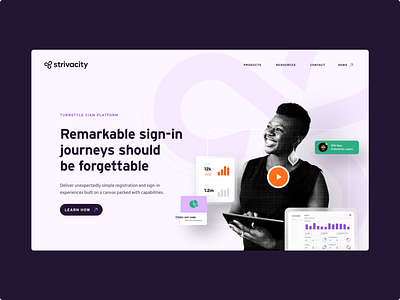 Strivacity | Web Development branding design graphic design ux vector web design