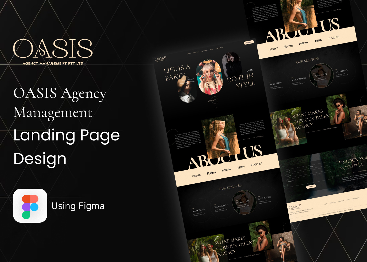 Onlyfans Agency website Design | Landing Page Design branding figma graphic design onlyfans onlyfans agency onlyfans agency website design onlyfans development onlyfans marketing agency onlyfans modeling website ui ux website design