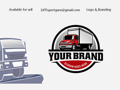 Vector truck delivery truck semi truck isolated logo vector 3d animation graphic design logo modern logo motion graphics ui