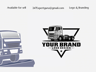 Vector freight delivery truck semi truck dump truck isolated 3d animation graphic design logo modern logo motion graphics ui