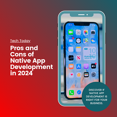 Pros and Cons of Native App Development in 2024 blockchain branding custom software development design illustration mobile app development shopify development uiux design