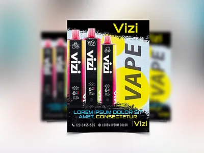 Vizi Flyer Design booklet design branding cover design design flyer flyer design print design vector