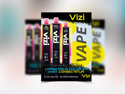 Vizi Flyer Design booklet design branding cover design design flyer flyer design print design vector