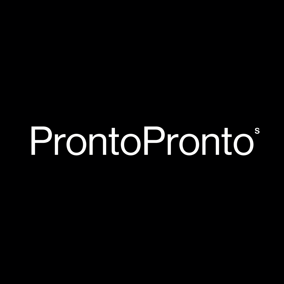 ProntoPronto. A branding and website studio. branding graphic design logo motion graphics ui website