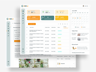 Content Creating Web App design figma saas ui uiux