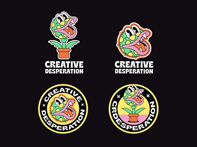 Creative Desperation logo 1930 1930s branding cartoon character design flytrap graphic design illustration logo mascot old cartoon old school venus vintage