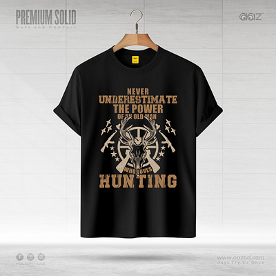 Hunting T- shirt Design graphic design grunge gun hunter hunting hunting lover hunting t shirt hunting t shirt design illustration retro revolver rifles shirt t shirt vector vintage