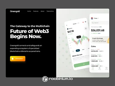 Web3 Landing Page landing web design