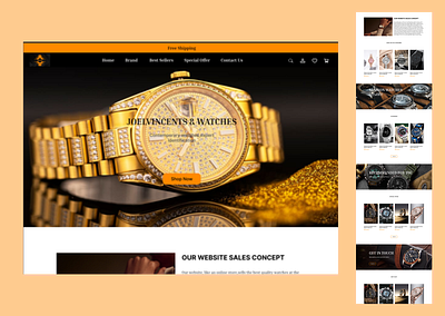 Watch Website Design dribbbleshowcase horologyhub innovativeux modernaesthetics sleekdesign timepieceux ui uiuxwatches watchdesign watchenthusiasts watchwebsite wristwatchdesign