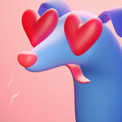 Infinity ♾ 3d 3d illustration animation blender character character design cute design dog funny illustration infinity motion graphics