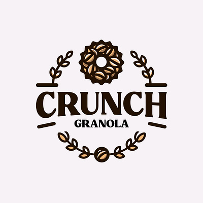 Crunch Granola Logo crunch design granola graphic design illustration logo natural package vector