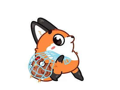 Twiggy the Fox🐥 animation character chicken design fox illustration illustrator motion motion design motion graphics net ui vector walk walk cycle