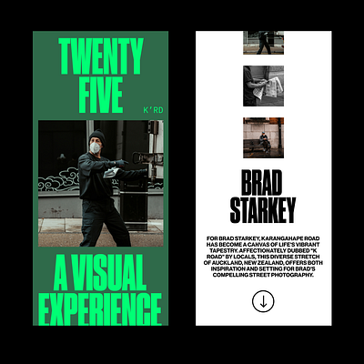 Twenty Five Exhibition Concept 1 art exhibition identity mobile typography website