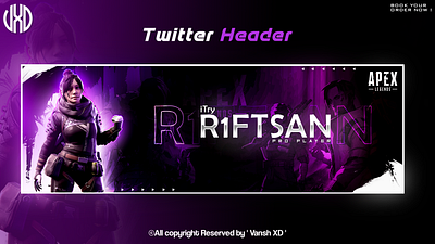 Twitter Header - Wraith ( Apex Legends ) animation art conceptart gaming gamingdesign geaphicdesigners gfx graphic graphic design graphicdesign graphicdesigner graphics logo twitterheader