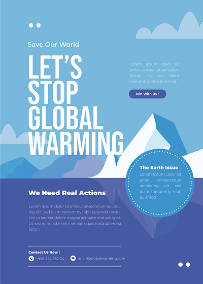 Global Warming Flyer branding design graphic design