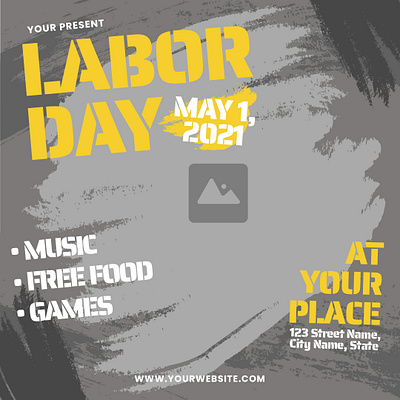 Labor Day Flyer branding design graphic design