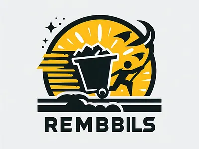 Rubbish Removal Logo branding graphic design logo