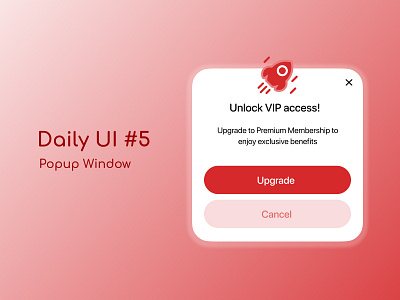 Popup Window daily dailyui dailyuichallenge design popup window ui