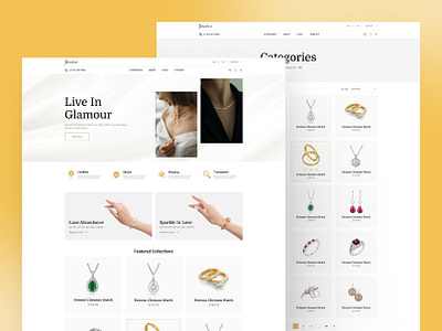 Jewelry Ecommerce Website Website figma design graphic design jewelry design jewelry photography ui design uiux web design website design