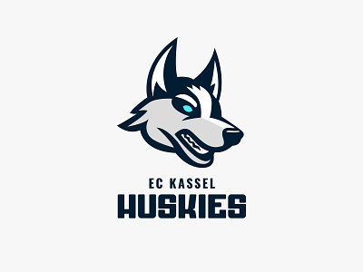 EC Kassel Huskies agressive angry branding cold dog ec germany head huskie ice ice hockey kassel logo mascot snow sports