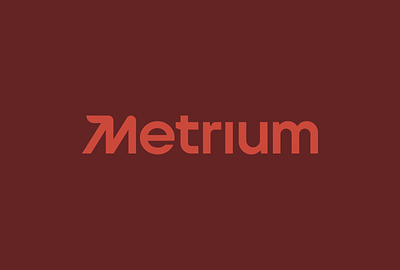 Metrium lettering logo logotype typo