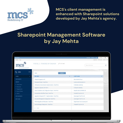 Sharepoint Client Management Software Development Agency software development
