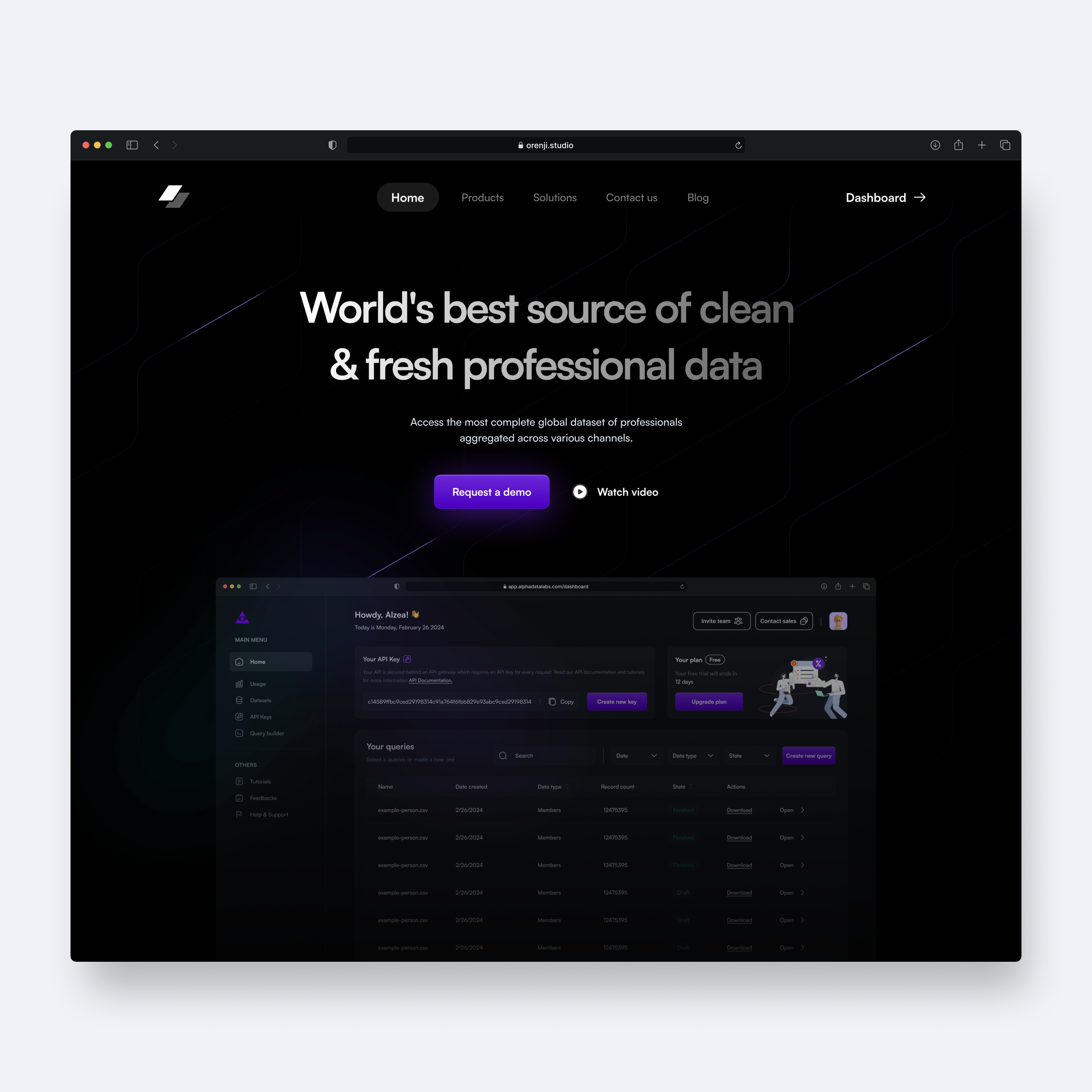 Dark Landing Page - #VisualExploration 🪄 clean dark dark mode dark theme dark ui dashboard desktop header hero homepage landing page saas saas dashboard saas landing saas landing page saas website ui web app web design website