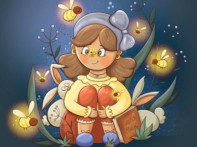 Firefly Magic 🪄 character design digital art firefly illustration procreate
