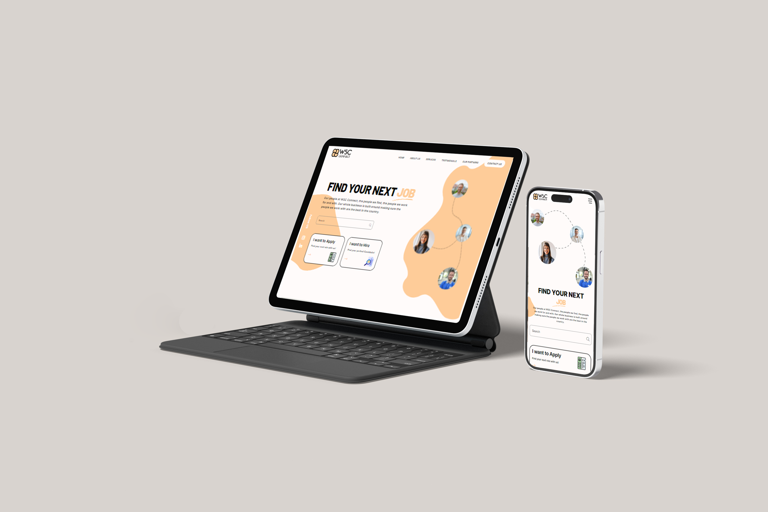 Wsc Connect - Recruitment Agency 3d agency animation branding company design graphic design illustation logo logo animation motion graphics ui web design web development