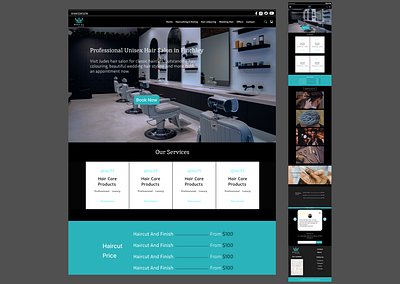 Salon Experience Salon Website Design beautyexperience chicsalon haircare hairstyling modernsalon personalizedbeauty salonwebsite ui ux