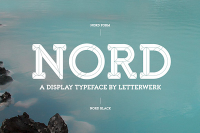 Nord Typeface display font graphic design layered nord nord typeface