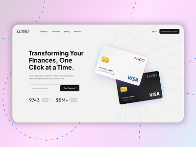 Smart Finance - Landing Page branding design ui ui design ux web design