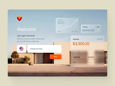 Fox - Finance app branding color dashboard design illustration iphone logo page ui web
