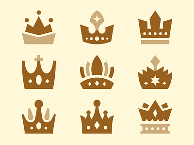 Queen Crowns / Basicons corona crown diadem diamonds gold crown icons king crown medieval monarchy premium prince crown princess crown queen queen crown royalty tiara ui vector vip