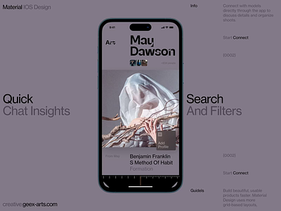 Material IOS book design fashion google interface ios news slide