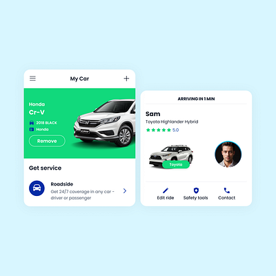 Mobility UI Cards and Elements app design bolt car booking figma lyft mobile mobile app design ride booking ride share ride sharing uber ui uikit uiux ux web design