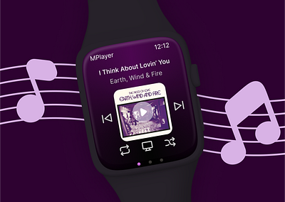 Daily UI #009 dailyui music player ui watch ui